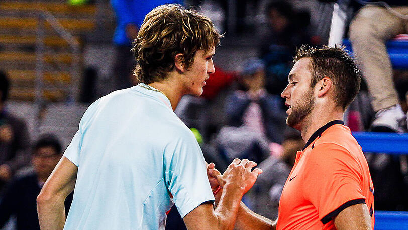 Bei den China Open Anfang Oktober ließ Alexander Zverev (links) dem US-Amerikaner Jack Sock keine Chance und zog ins Viertelfinale ein.