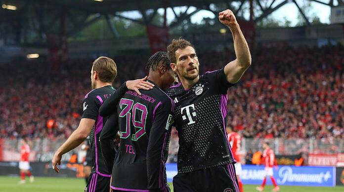Leon Goretzka jubelt über sein Tor gegen Union Berlin.