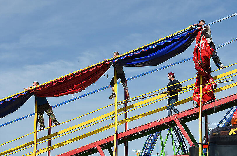 Aus is' - das war's für dieses Jahr mit der Wiesn. Jetzt beginnt der große Abbau auf der Theresienwiese - klicken Sie sich durch die Bilderstrecke.