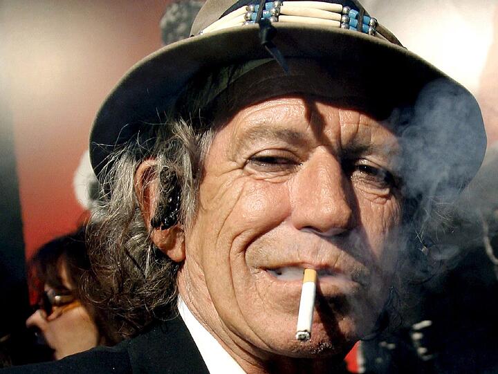 Dass Keith Richards gerne raucht, ist keine wirkliche Überraschung