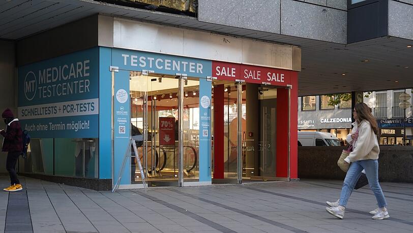 Auch im Testcenter bei Galeria Kaufhof ist nichts los am Montag. Auch im Testcenter bei Galeria Kaufhof ist nichts los am Montag.