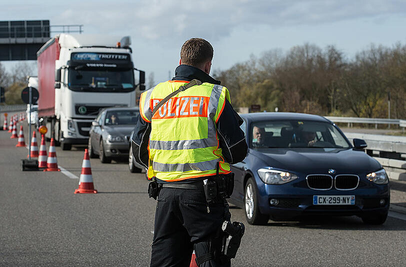 Die Grenzen zu Frankreich werden wieder verstärkt kontrolliert.