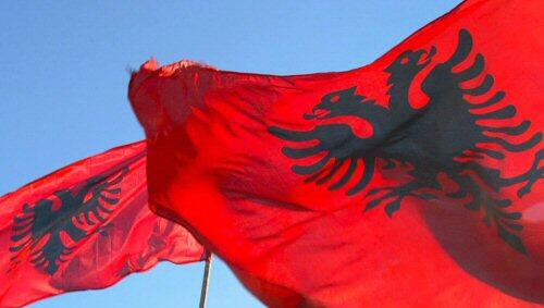 Die Flagge des Kosovo Die Flagge des Kosovo