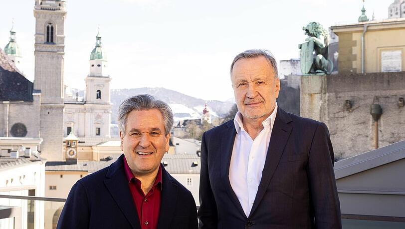 Antonio Pappano (links) mit Nikolaus Bachler, dem Intendanten der Osterfestspiele Salzburg. Antonio Pappano (links) mit Nikolaus Bachler, dem Intendanten der Osterfestspiele Salzburg.