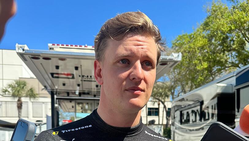 Frühes Aus beim IndyCar-Debüt: Mick Schumacher. Frühes Aus beim IndyCar-Debüt: Mick Schumacher.