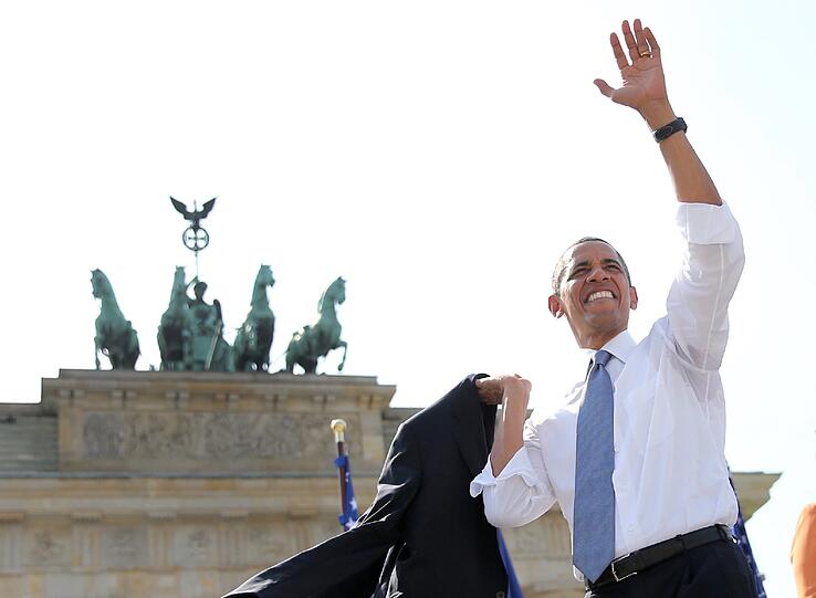 Barack Obama in Berlin.