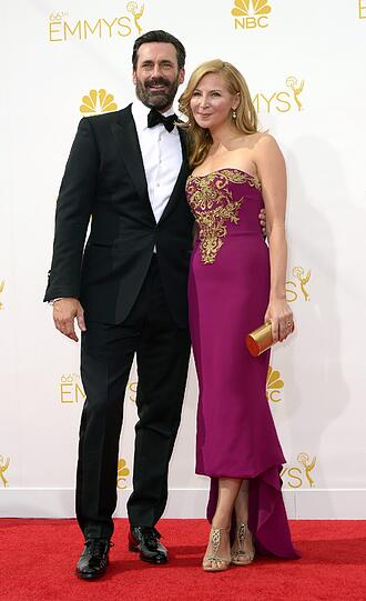 Jon Hamm(L) und Jennifer Westfeldt.