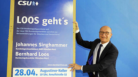 Bernhard Loos (CSU) will den Münchner Norden für die CSU verteidigen.