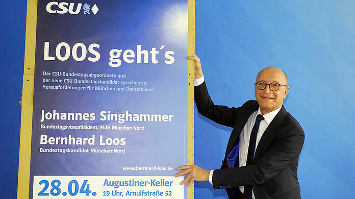 Bernhard Loos (CSU) will den Münchner Norden für die CSU verteidigen.