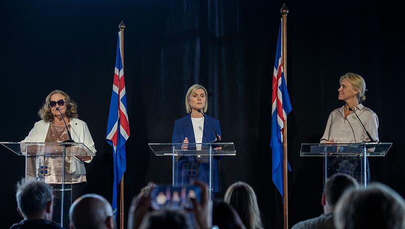 Regierungschefin Kristrún Frostadóttir (M.) warb erfolglos für das "Ja". Regierungschefin Kristrún Frostadóttir (M.) warb erfolglos für das "Ja".
