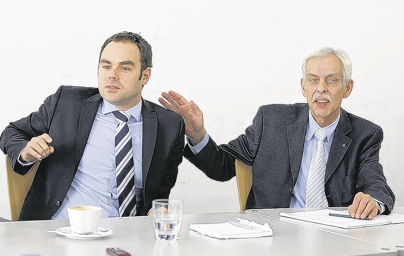 Geschäftsführer Robert Schäfer und Präsident Dieter Schneider
