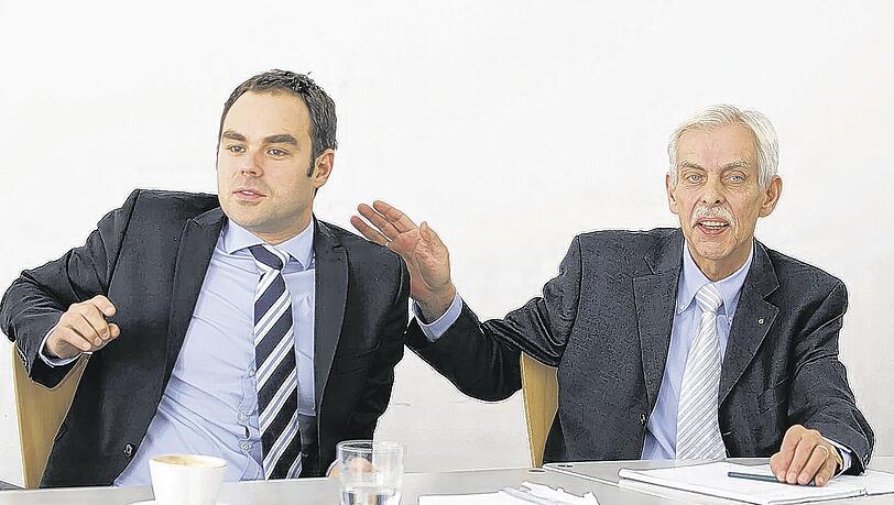 Geschäftsführer Robert Schäfer und Präsident Dieter Schneider Geschäftsführer Robert Schäfer und Präsident Dieter Schneider