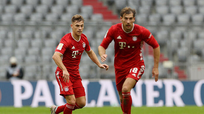 Mittelfeld-Duo des FC Bayern: Joshua Kimmich und Leon Goretzka