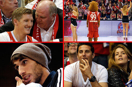 Am Samstag trug die Basketballmannschaft des FC Bayern einen Sieg gegen die TBB Trier davon. Dabei wurde sie von vielen Fußballstars bejubelt. Dass es nicht immer ganz klar war, wer gewinnen sollte, lässt sich an ihren Gesichtern ablesen.