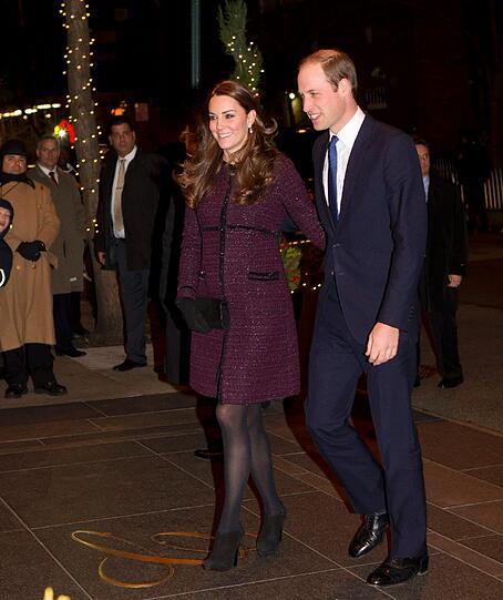 Kate und William bei ihrer Ankunft in New York vor dem Luxushotel Carlyle in Manhattans Upper East Side.