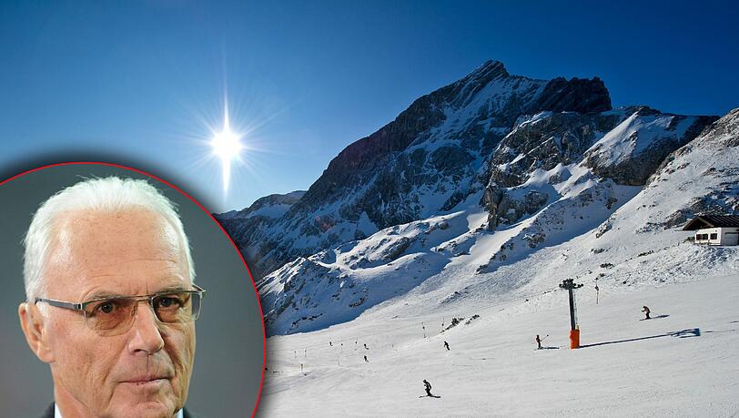 Franz Beckenbauer stürzte am Sonntag in Obertauern in Österreich beim Skifahren auf den Kopf. Franz Beckenbauer stürzte am Sonntag in Obertauern in Österreich beim Skifahren auf den Kopf.