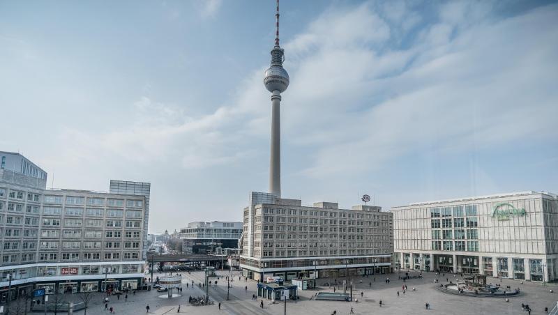 Berlin Alexanderplatz in Zeiten von Corona. Berlin Alexanderplatz in Zeiten von Corona.