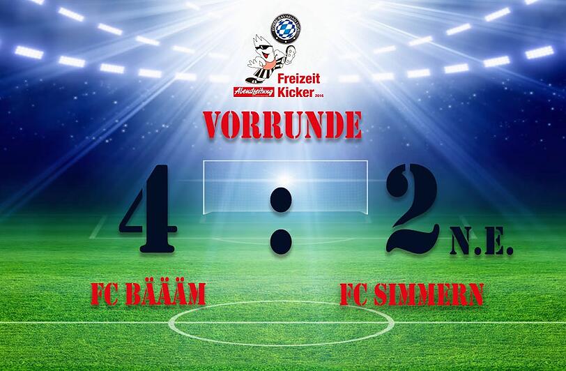 FC Bäääm gewinnt nach dem Elfmeterschießen mit 4:2.