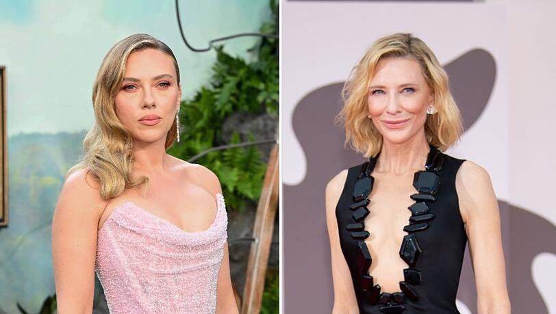 Bei vielen Stars, darunter Scarlett Johansson (l.) und Cate Blanchett, wächst der Widerstand gegen den Einsatz von Künstlicher Intelligenz. Bei vielen Stars, darunter Scarlett Johansson (l.) und Cate Blanchett, wächst der Widerstand gegen den Einsatz von Künstlicher Intelligenz.