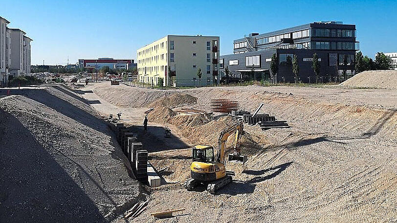 Das Mega-Neubauviertel Freiham grenzt an Neuaubing an.