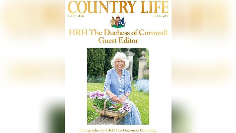 Herzogin Camilla auf dem Titel des "Country Life"-Magazins, fotografiert von Herzogin Kate.