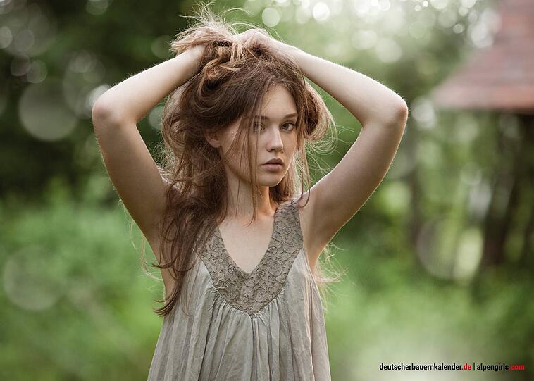 Violetta ist ein Profi: Die Alpen-Girls sind alle Models.