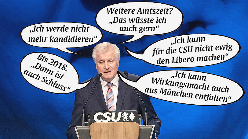 Macht er es nochmal? Bislang waren Seehofers Aussagen zu seiner Zukunft eher unklar.