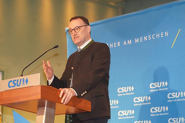 Über 40 Minuten spricht Jens Spahn (CDU) beim Dreikönigstreffen der Münchner CSU. Über 40 Minuten spricht Jens Spahn (CDU) beim Dreikönigstreffen der Münchner CSU.