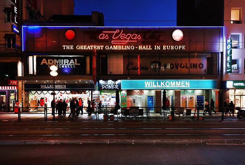 "The greatest Gambling-Hall in Europe" in der Bayerstraße.