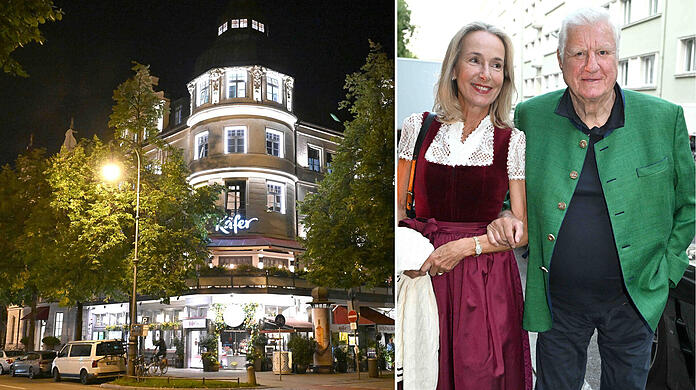 Große Feier im Feinkost-Stammhaus: Mick Flick lässt es mit seiner Liebsten Catherine Burda zu seinem Geburtstag bei Käfer krachen.