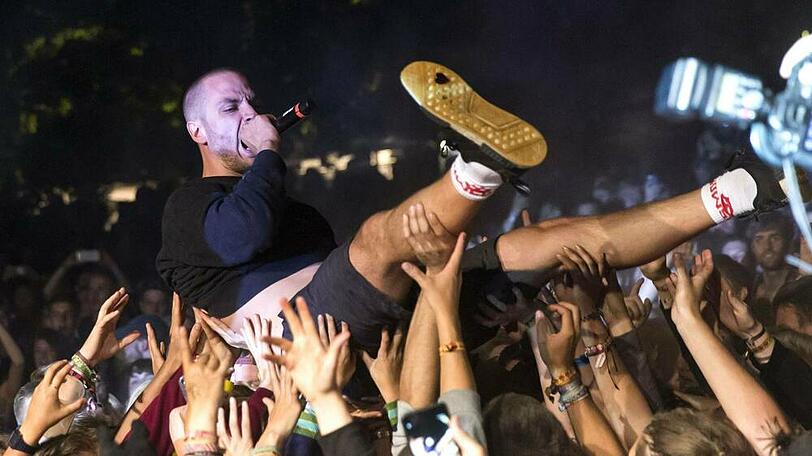 Maxim von K.I.Z. auf dem Kosmonaut-Festival