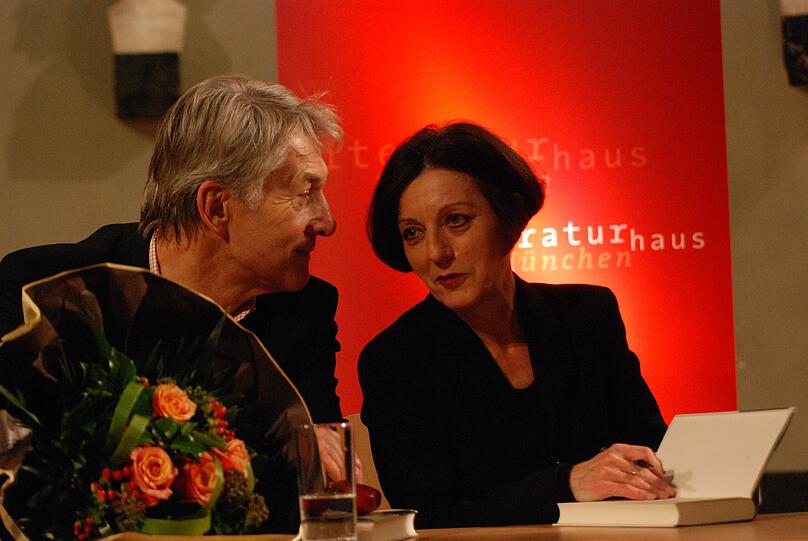 Reinhard Wittmann mit Herta Müller