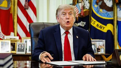 Donald Trump vor wenigen Tagen in seinem Oval Office im Wei&szlig;en Haus in Washington.
