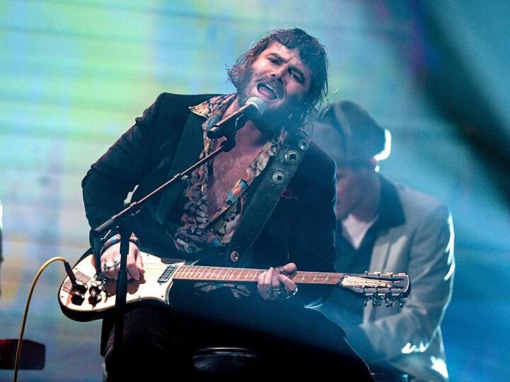 Der australische Sänger Angus Stone von der Band Angus & Julia Stone in Hamburg.