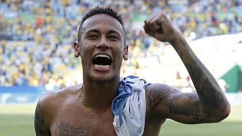 Ihn müssen die DFB-Kicker stoppen: Brasiliens Superstar Neymar.