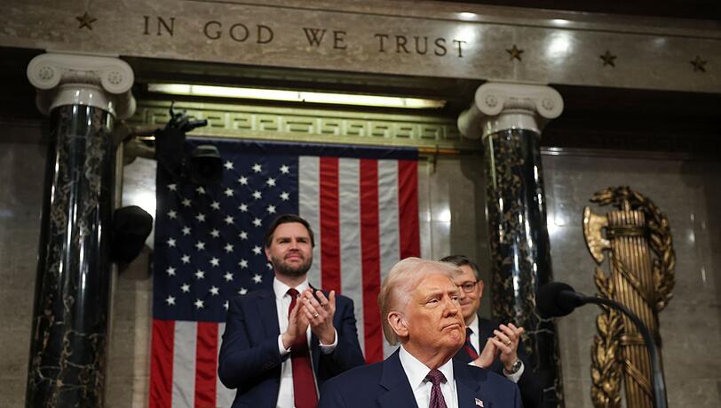 Jüngste Aussagen von Donald Trump werden gedeutet, dass der US-Präsident selbst eine Rezession nicht mehr ausschließt. (Archivbild)