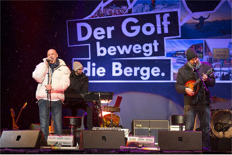 Der Saisonstart in Ischgl wurde festlich eröffnet. Hier die Band Wingenfelder