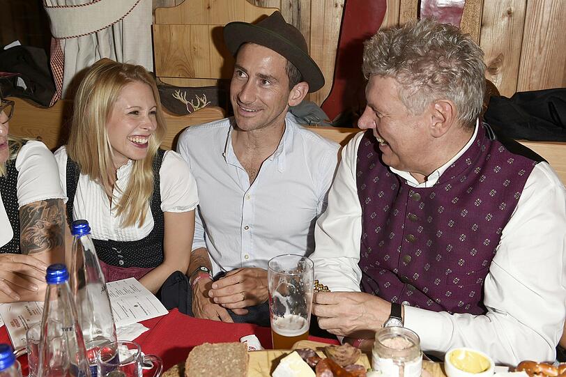 Gute Stimmung: Harry G, seine Frau Veronika und OB Dieter Reiter.