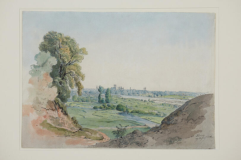 "Föhring 19. August 1848" hat der Künstler sein Bild genannt.