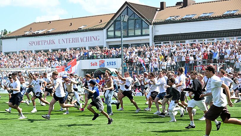 Der Sportpark Unterhaching war für das Rostock-Spiel gesperrt.