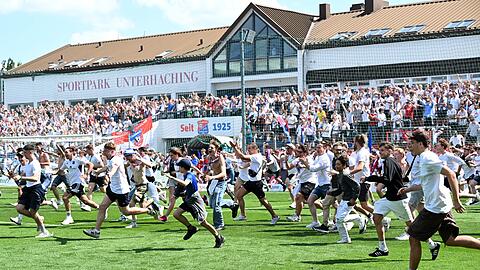 Der Sportpark Unterhaching war für das Rostock-Spiel gesperrt.