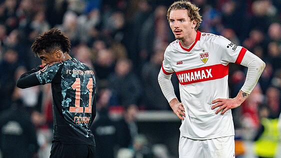 Der eine geht, der andere kommt? Während der Abschied von Kingsley Coman (l.) in Richtung Saudi-Arabien bevorsteht, soll Nick Woltemade (r.) nach dem Willen des FC Bayern weiterhin an die Säbener Straße wechseln.