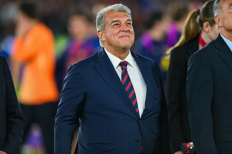 Ein stolzer Katalane: Barca-Pr&auml;sident Joan Laporta