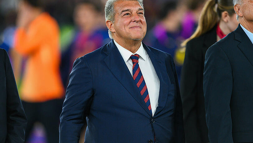 Ein stolzer Katalane: Barca-Pr&auml;sident Joan Laporta