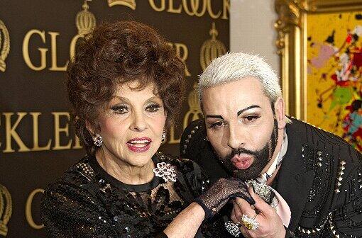 Harald Glööckner und seine langjährige Freundin Gina Lollobrigida feierten in Berlin.