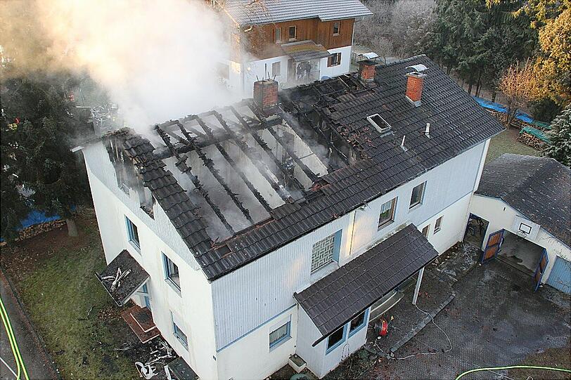 Bilder vom Feuerwehreinsatz.