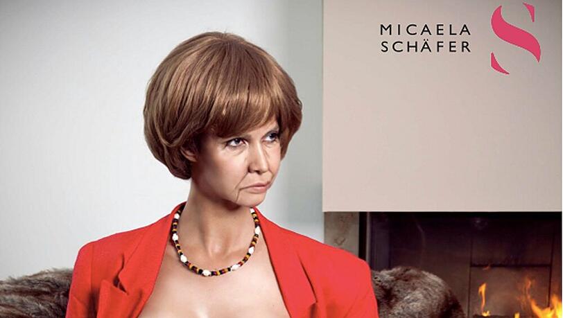 Micaela Schäfer als Angela Merkel Micaela Schäfer als Angela Merkel