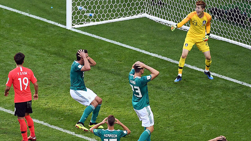 Verzweiflung pur: Deutschland scheitert bei dem WM in Russland an Südkorea.