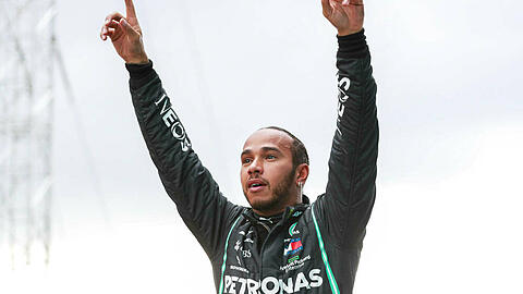Nach seinem Sieg war Lewis Hamilton den Tränen nahe