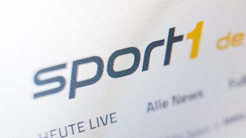 Das Logo des TV-Senders Sport1 auf der Website.